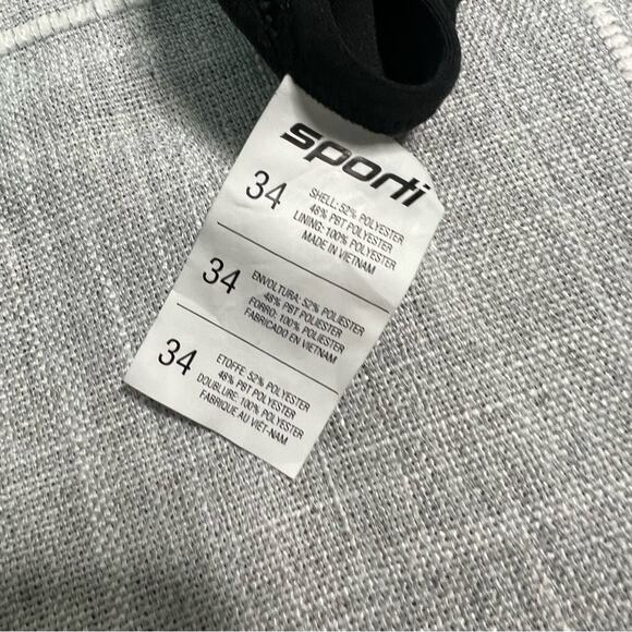 Sporti Size 34 Black HydroLast Solid Thin Strap One Piece Swimsuit NEW - Picture 9 of 10